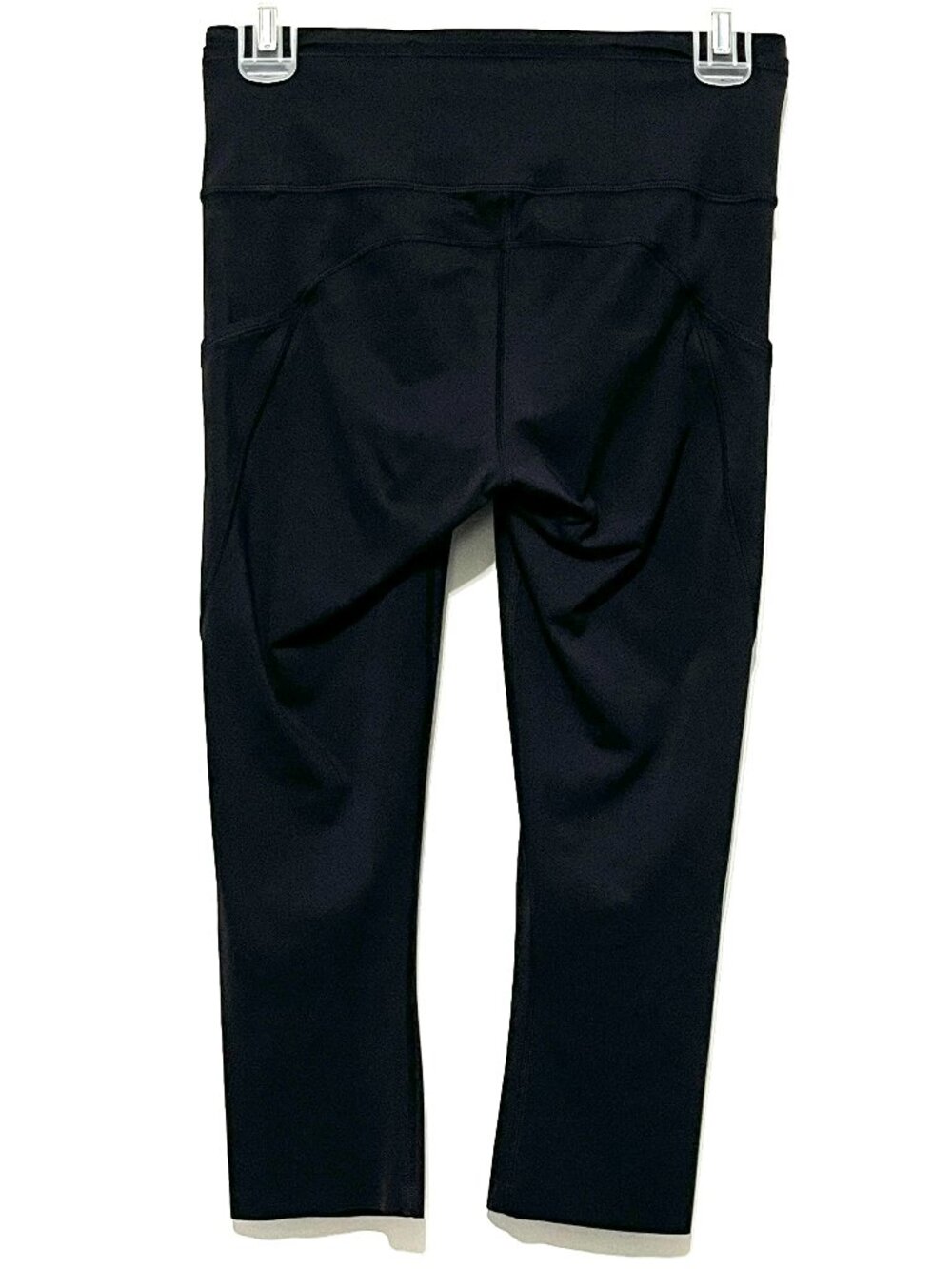Lululemon Womens Fast Free Crop 19" Leggings LW6AS5S Black 6 Nulux Fitness Gym - Picture 2 of 6